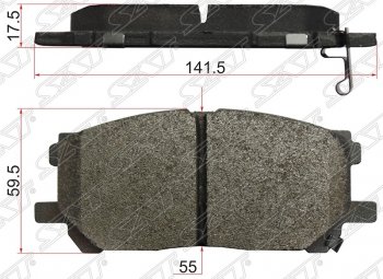 Колодки тормозные SAT (передние) Lexus (Лексус) RX270 (рх)  AL10 (2010-2012),  RX350 (Р)  AL10 (2008-2012),  RX450H (РХ)  AL10 (2009-2012), Toyota (Тойота) Harrier (Хариер)  XU30 (2003-2013),  Highlander (Хайлэндер)  XU40 (2007-2010)