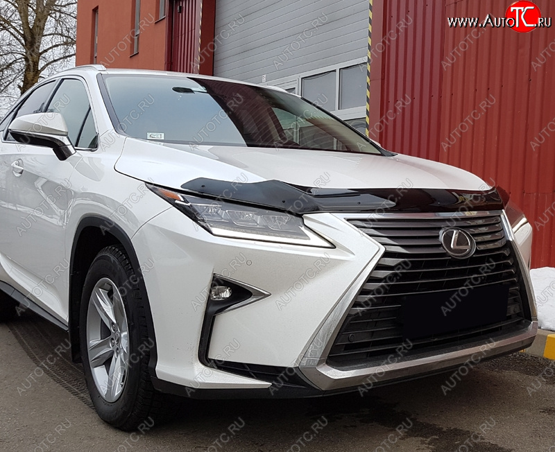 2 999 р. Дефлектор капота SIM Lexus RX350 AL20 дорестайлинг (2015-2019)  с доставкой в г. Екатеринбург