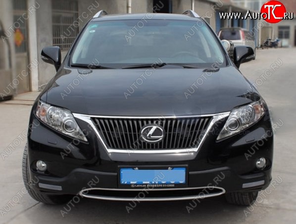 21 599 р. Накладка на передний бампер CT v2 v2 Lexus RX350 AL10 дорестайлинг (2008-2012) (Неокрашенная)  с доставкой в г. Екатеринбург