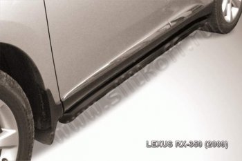 Защита порогов Slitkoff Lexus RX350 AL10 дорестайлинг (2008-2012)