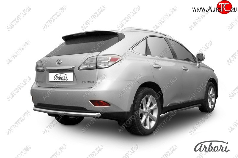 15 749 р. Защита заднего бампера Arbori (нержавейка, 1 труба d57 mm). Lexus RX350 AL10 дорестайлинг (2008-2012)  с доставкой в г. Екатеринбург