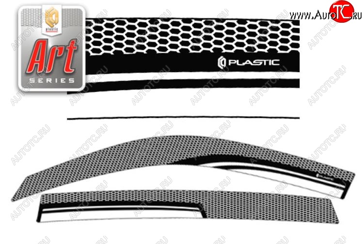 2 079 р. Дефлектора окон CA-Plastic  Lifan X60 (2011-2024) дорестайлинг, 1-ый рестайлинг, 2-ой рестайлинг (Серия Art черная, Без хром.молдинга)  с доставкой в г. Екатеринбург