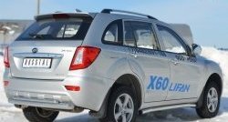 13 849 р. Защита порогов из круглой трубы диаметром 63 мм Russtal Lifan X60 дорестайлинг (2011-2015) (Защита порогов с со скосами на торцах (вариант 1))  с доставкой в г. Екатеринбург. Увеличить фотографию 5