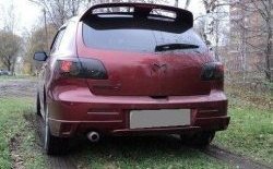 5 349 р. Накладка на задний бампер Sport CentreTuning  Mazda 3/Axela  BK (2003-2009) дорестайлинг, хэтчбэк, рестайлинг, хэтчбэк (Неокрашенная)  с доставкой в г. Екатеринбург. Увеличить фотографию 1