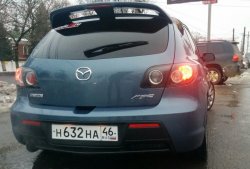 Спойлер со стоп-сигналом ASC Mazda 3/Axela BK дорестайлинг, хэтчбэк (2003-2006)