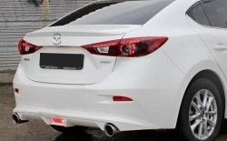 7 199 р. Диффузор заднего бампера Sport v1  Mazda 3/Axela  BM (2013-2016) дорестайлинг, хэтчбэк (Неокрашенная)  с доставкой в г. Екатеринбург. Увеличить фотографию 1