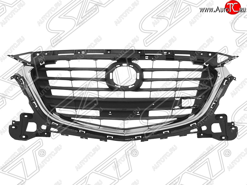 6 399 р. Решётка радиатора SAT  Mazda 3/Axela  BM (2013-2016) дорестайлинг, хэтчбэк (Неокрашенная)  с доставкой в г. Екатеринбург