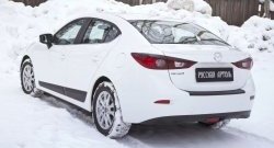 3 199 р. Молдинги RA Mazda 3/Axela BM дорестайлинг седан (2013-2016) (Поверхность глянец под окраску, Неокрашенные)  с доставкой в г. Екатеринбург. Увеличить фотографию 2