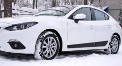 3 199 р. Молдинги RA Mazda 3/Axela BM дорестайлинг седан (2013-2016) (Поверхность глянец под окраску, Неокрашенные)  с доставкой в г. Екатеринбург. Увеличить фотографию 4