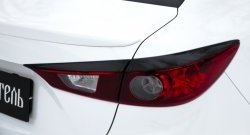 759 р. Реснички на фонари RA Mazda 3/Axela BM дорестайлинг седан (2013-2016) (Неокрашенные)  с доставкой в г. Екатеринбург. Увеличить фотографию 5