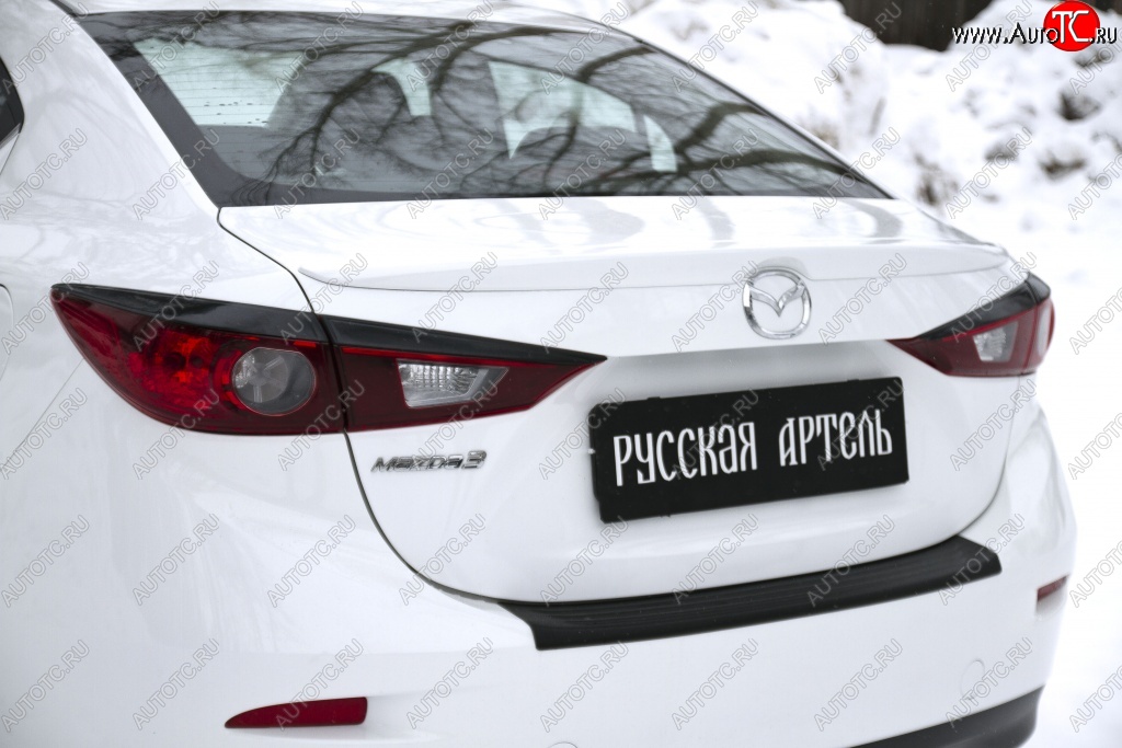 759 р. Реснички на фонари RA Mazda 3/Axela BM дорестайлинг седан (2013-2016) (Неокрашенные)  с доставкой в г. Екатеринбург