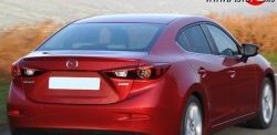 1 699 р. Лип спойлер M-VRS Mazda 3/Axela BM дорестайлинг седан (2013-2016) (Неокрашенный)  с доставкой в г. Екатеринбург. Увеличить фотографию 3