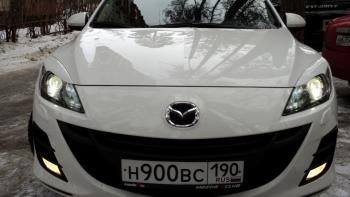 1 859 р. Реснички на фары MV-Tuning  Mazda 3/Axela  BL (2009-2013) дорестайлинг седан, дорестайлинг, хэтчбэк 5 дв., рестайлинг седан, рестайлинг, хэтчбэк (Неокрашенные)  с доставкой в г. Екатеринбург. Увеличить фотографию 5