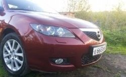 689 р. Реснички на фары Style (длинные) Mazda 3/Axela BK дорестайлинг седан (2003-2006) (Неокрашенные)  с доставкой в г. Екатеринбург. Увеличить фотографию 4