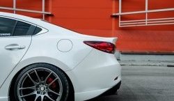 29 899 р. Крышка багажника Tuning-Sport v1  Mazda 6  GJ (2015-2024) 1-ый рестайлинг седан, 2-ой рестайлинг седан (Неокрашенная)  с доставкой в г. Екатеринбург. Увеличить фотографию 3