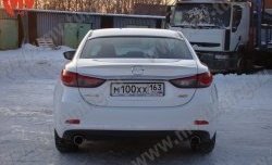 4 999 р. Козырёк на заднее стекло Boomer Design  Mazda 6  GJ (2012-2018) дорестайлинг седан, 1-ый рестайлинг седан (Неокрашенный)  с доставкой в г. Екатеринбург. Увеличить фотографию 4