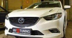 47 899 р. Капот пластиковый (с прорезаными жабрами) SkyActivSport MV-Tuning Mazda 6 GJ 1 рестайлинг универсал (2015-2018) (Неокрашенный)  с доставкой в г. Екатеринбург. Увеличить фотографию 6