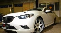 47 899 р. Капот пластиковый (с прорезаными жабрами) SkyActivSport MV-Tuning Mazda 6 GJ 1 рестайлинг универсал (2015-2018) (Неокрашенный)  с доставкой в г. Екатеринбург. Увеличить фотографию 7