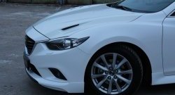 47 899 р. Капот пластиковый (с прорезаными жабрами) SkyActivSport MV-Tuning Mazda 6 GJ 1 рестайлинг универсал (2015-2018) (Неокрашенный)  с доставкой в г. Екатеринбург. Увеличить фотографию 9