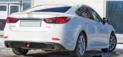 12 699 р. Диффузор заднего бампера Sport v1  Mazda 6  GJ (2015-2018) 1-ый рестайлинг седан (Неокрашенная)  с доставкой в г. Екатеринбург. Увеличить фотографию 1