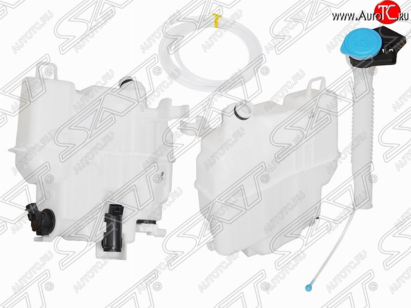 4 299 р. Бачок омывателей SAT (с горловиной, 2-мя моторами и датчиком уровня, большой) Mazda 6 GJ дорестайлинг седан (2012-2015)  с доставкой в г. Екатеринбург