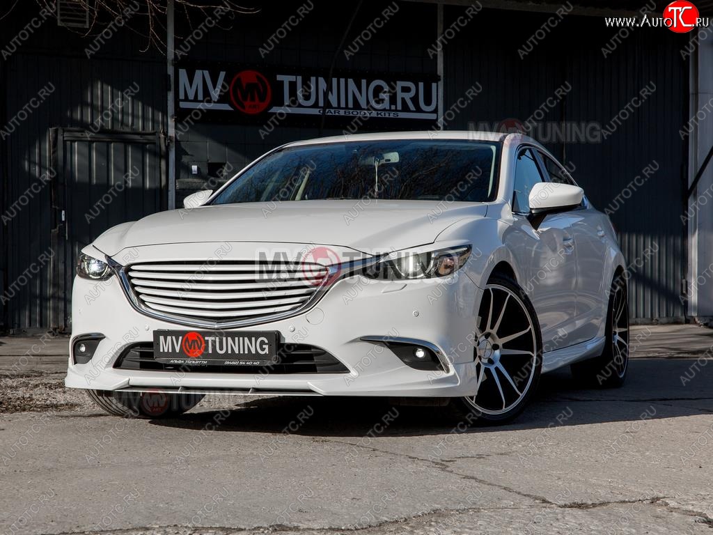 8 999 р. Решетка радиатора MV tuning  Mazda 6  GJ (2015-2018) 1 рестайлинг универсал, 1-ый рестайлинг седан (Неокрашенная)  с доставкой в г. Екатеринбург