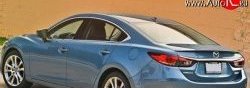 2 699 р. Лип спойлер M-VRS Mazda 6 GJ 1-ый рестайлинг седан (2015-2018) (Неокрашенный)  с доставкой в г. Екатеринбург. Увеличить фотографию 2