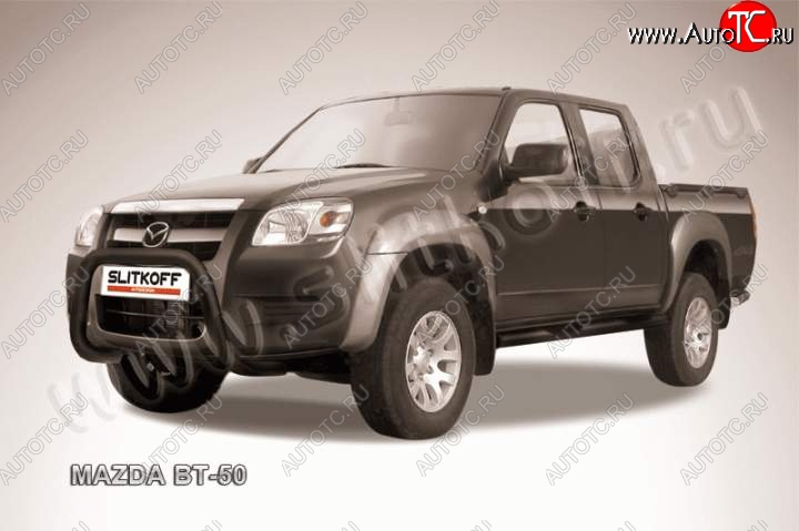 22 999 р. Кенгурятник d76 низкий мини  Mazda BT-50 (2006-2011) (Цвет: серебристый)  с доставкой в г. Екатеринбург