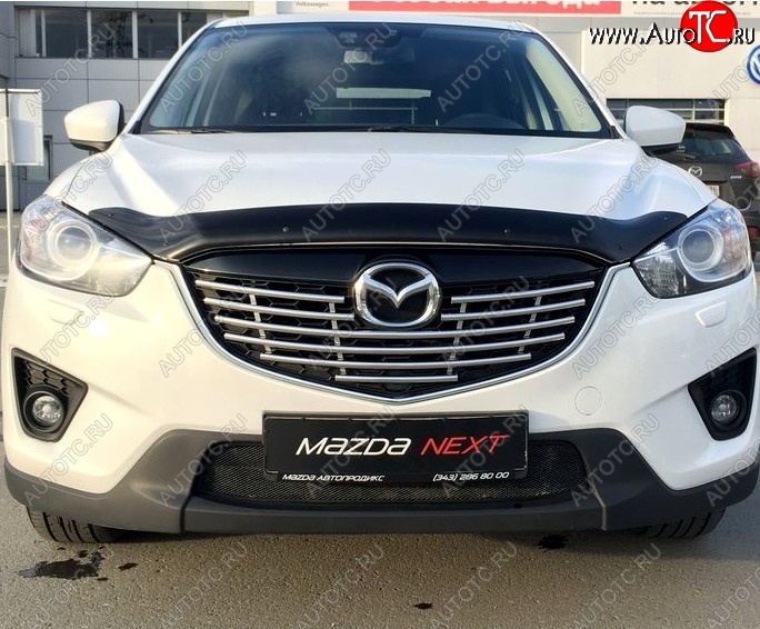 4 599 р. Дефлектор капота NovLine Mazda CX-5 KE дорестайлинг (2011-2014)  с доставкой в г. Екатеринбург