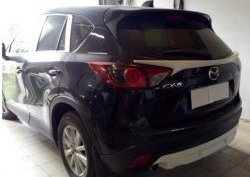 4 149 р. Накладка на задний бампер СТ v2 v2 Mazda CX-5 KE дорестайлинг (2011-2014) (Неокрашенная)  с доставкой в г. Екатеринбург. Увеличить фотографию 6