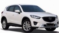 4 199 р. Накладка на передний бампер СТ v2 v2 v2 Mazda CX-5 KE дорестайлинг (2011-2014) (Неокрашенная)  с доставкой в г. Екатеринбург. Увеличить фотографию 3