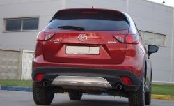 4 649 р. Диффузор заднего бампера Sport Line  Mazda CX-5  KE (2011-2017) дорестайлинг, рестайлинг (Неокрашенный)  с доставкой в г. Екатеринбург. Увеличить фотографию 1