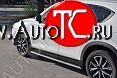 31 649 р. Пороги труба 120х60 овал с проступью . Russtal Mazda CX-5 KF (2016-2024)  с доставкой в г. Екатеринбург