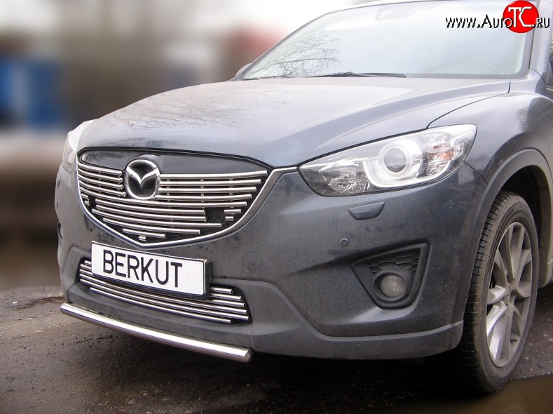 9 399 р. Декоративная вставка решетки радиатора Berkut Mazda CX-5 KE рестайлинг (2015-2017)  с доставкой в г. Екатеринбург