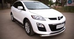 15 999 р. Одинарная защита переднего бампера диаметром 76 мм Russtal Mazda CX-7 ER рестайлинг (2010-2012)  с доставкой в г. Екатеринбург. Увеличить фотографию 4