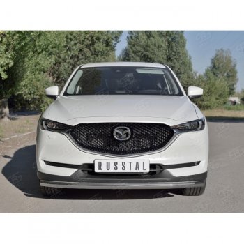 12 499 р. Одинарная защита переднего бампера Russtal диаметром 63 мм Mazda CX-5 KF (2016-2024)  с доставкой в г. Екатеринбург. Увеличить фотографию 3