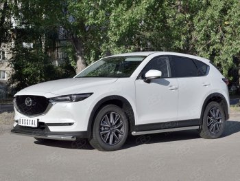 Одинарная защита переднего бампера SLITKOFF диаметром 63 мм Mazda CX-5 KF (2016-2025)