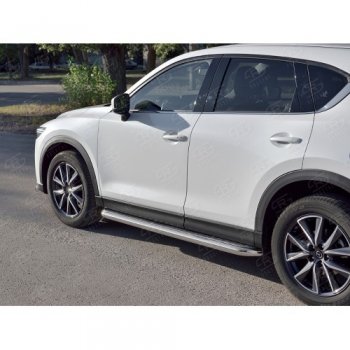 Порожки для ног (Ø63) Russtal Mazda CX-5 KF (2016-2024)