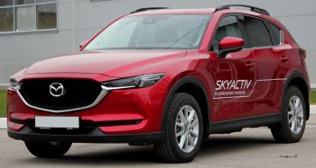 7 599 р. Рейлинги крыши АПС  Mazda CX-5  KF (2016-2024) (Серебристые без поперечин )  с доставкой в г. Екатеринбург. Увеличить фотографию 3