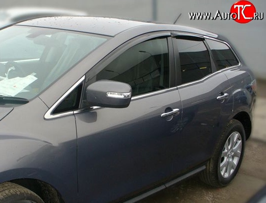 2 999 р. Дефлекторы окон (ветровики) Novline 4 шт Mazda CX-7 ER дорестайлинг (2006-2010)  с доставкой в г. Екатеринбург