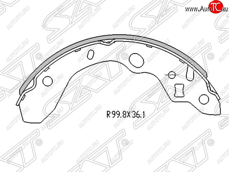 1 199 р. Колодки тормозные задние SAT  Mazda 323/Familia седан BJ дорестайлинг (1998-2000)  с доставкой в г. Екатеринбург