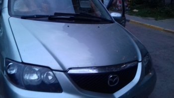 12 899 р. Капот стеклопластиковый Стандарт Mazda MPV LW дорестайлинг (1999-2002)  с доставкой в г. Екатеринбург. Увеличить фотографию 2