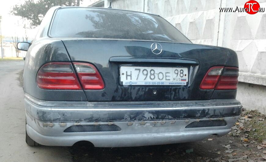 5 199 р. Накладка на задний бампер Sport Mercedes-Benz E-Class W210 дорестайлинг седан (1996-1999)  с доставкой в г. Екатеринбург