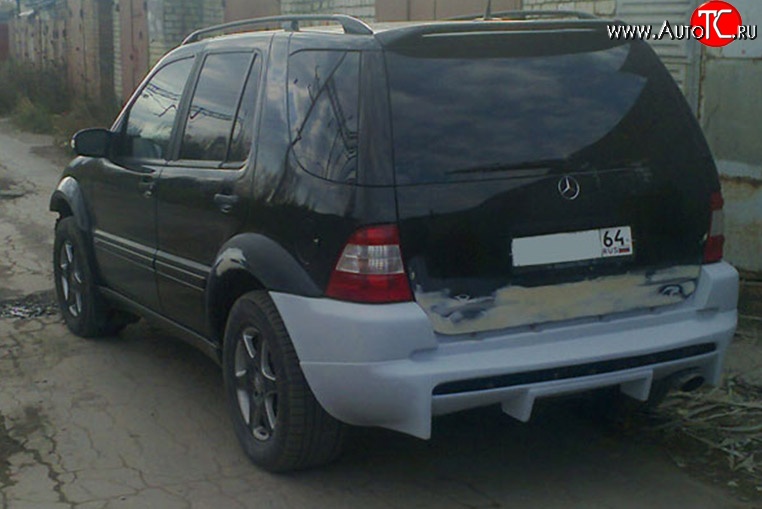 13 649 р. Задний бампер M-VRS Mercedes-Benz ML class W163 дорестайлинг (1997-2001) (Неокрашенный)  с доставкой в г. Екатеринбург