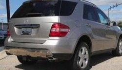 17 299 р. Накладка на задний бампер CT Mercedes-Benz ML class W164 дорестайлинг (2005-2008) (Неокрашенная)  с доставкой в г. Екатеринбург. Увеличить фотографию 2