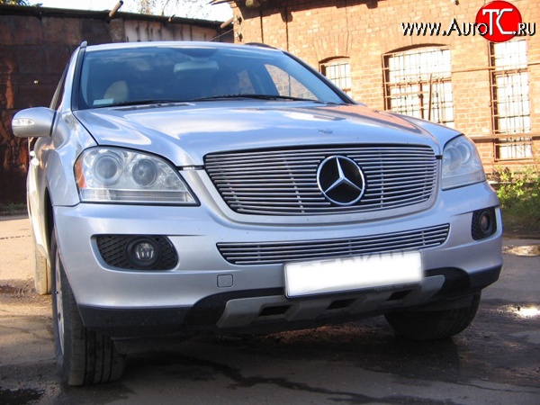 9 399 р. Декоративная вставка решетки радиатора Berkut Mercedes-Benz ML class W164 дорестайлинг (2005-2008)  с доставкой в г. Екатеринбург