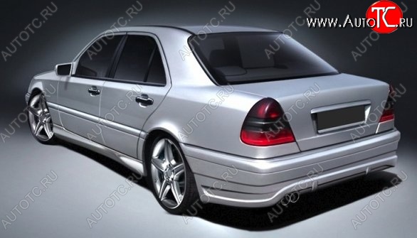 13 049 р. Задний бампер CSR Mercedes-Benz C-Class W202 дорестайлинг седан (1993-1997) (Неокрашенный)  с доставкой в г. Екатеринбург