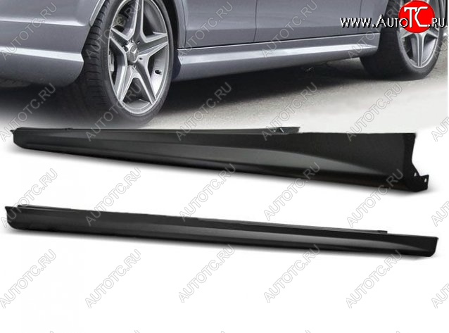 16 899 р. Пороги накладки AMG Style Mercedes-Benz C-Class W204 дорестайлинг седан (2007-2011) (Неокрашенные)  с доставкой в г. Екатеринбург