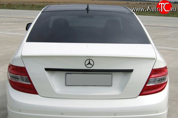 2 269 р. Лип спойлер M-VRS Mercedes-Benz C-Class W204 дорестайлинг седан (2007-2011) (Неокрашенный)  с доставкой в г. Екатеринбург