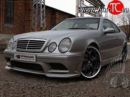 14 149 р. Передний бампер Prior Design Mercedes-Benz CLK class W208 (1997-2002) (Неокрашенный)  с доставкой в г. Екатеринбург